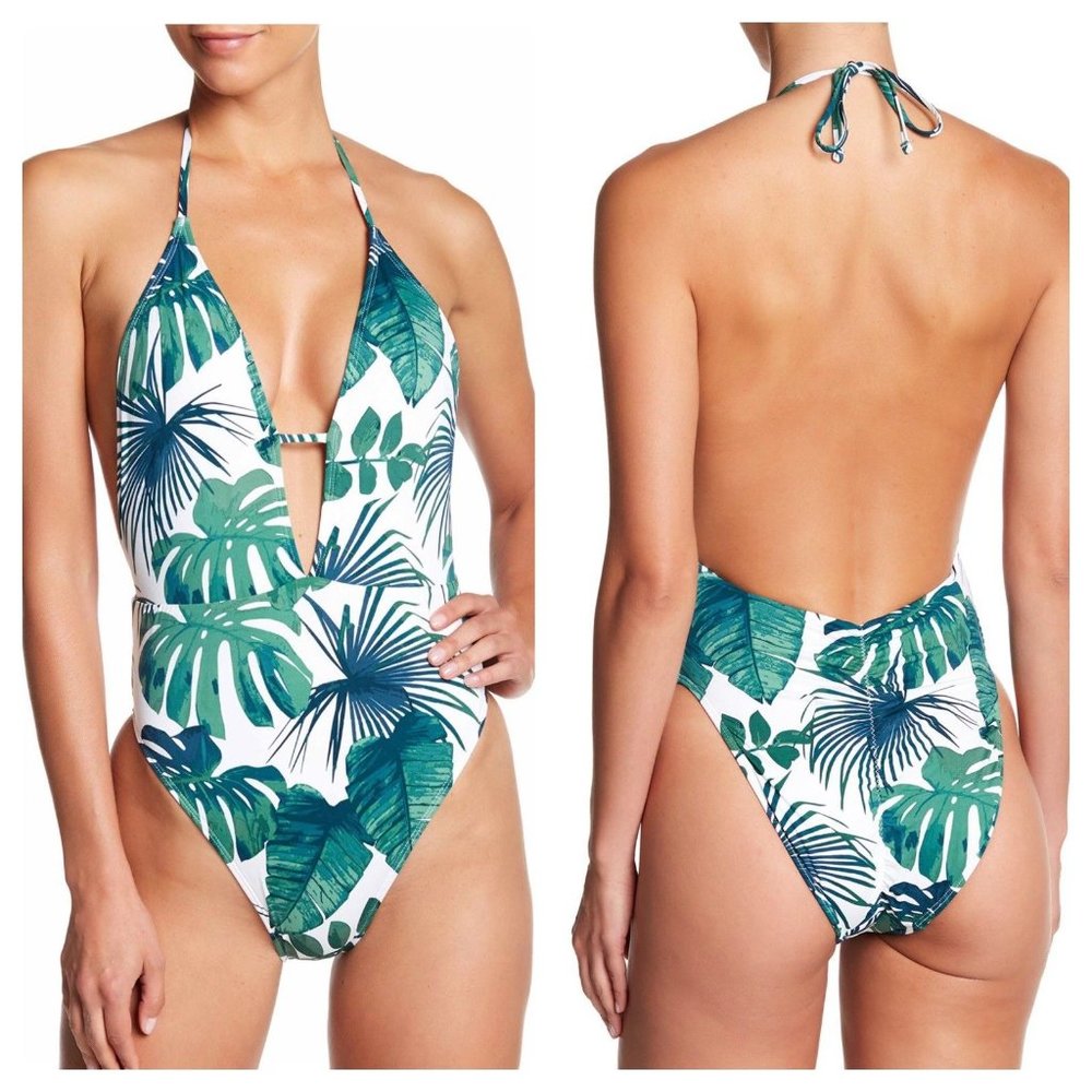 The Bikini Lab NEW Swimsuit One-Piece Tropical NWT Women's - Picture 2 of 7